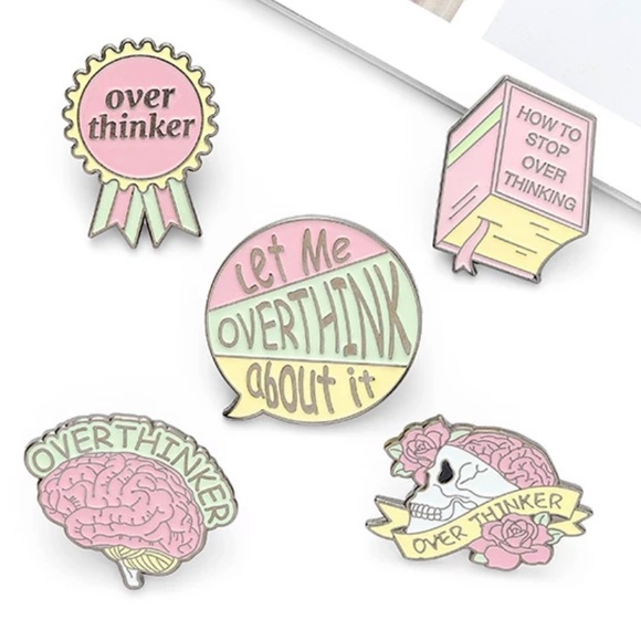 📍5for$25 Enamel Pin Over thinker Award ribbon - Picture 2 of 4
